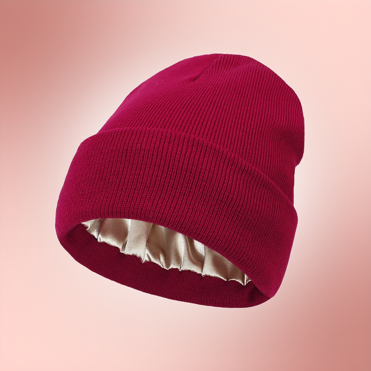 Satin winter bonnet - hair protective